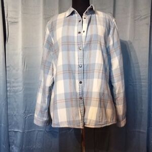 Plaid Button Down Shirt for Women